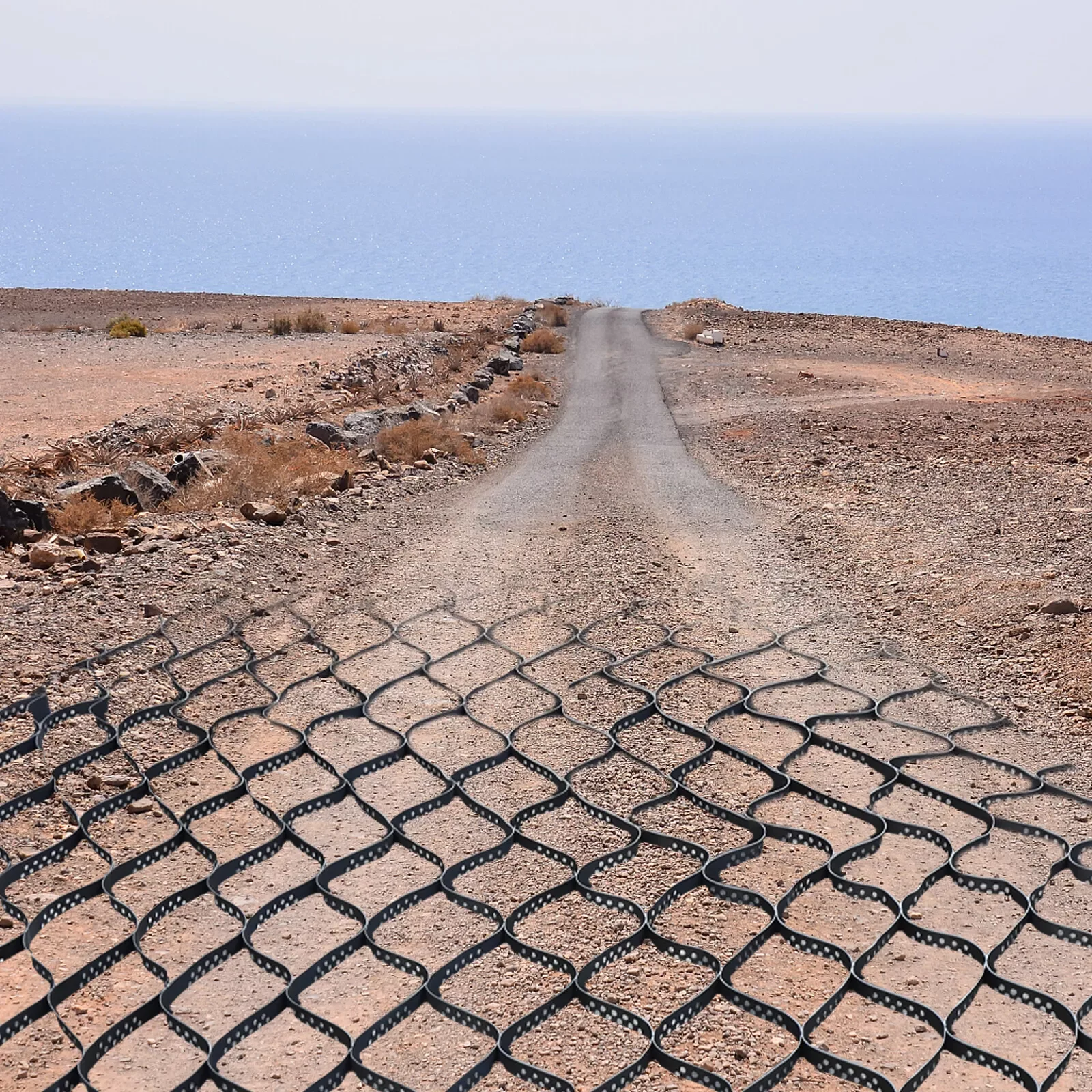 2 inch Geogrids Thick Gravel Ground Grid Geo Grid Driveway Stabilization Grid Geocell Permeable Pavers 9ft x 17ft