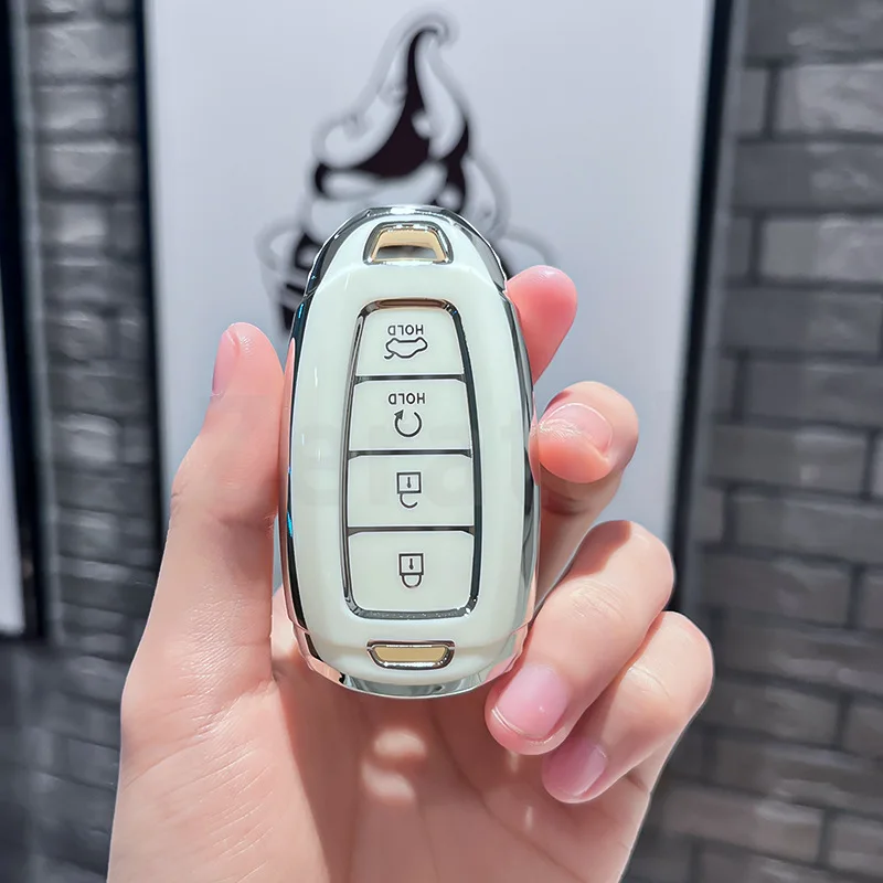 3/4/5 Buttons for Hyundai I30 Ix35 KONA Encino Solaris Azera Grandeur Ig Accent Santa Fe Palisade Car Key Case Cover Keychain