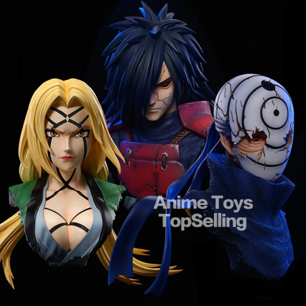 8.5-9cm NARUTO Anime figure Uchiha Madara Uchiha Obito Tsunade Figure GK PVC Statue Model Collectible Toys Gifts