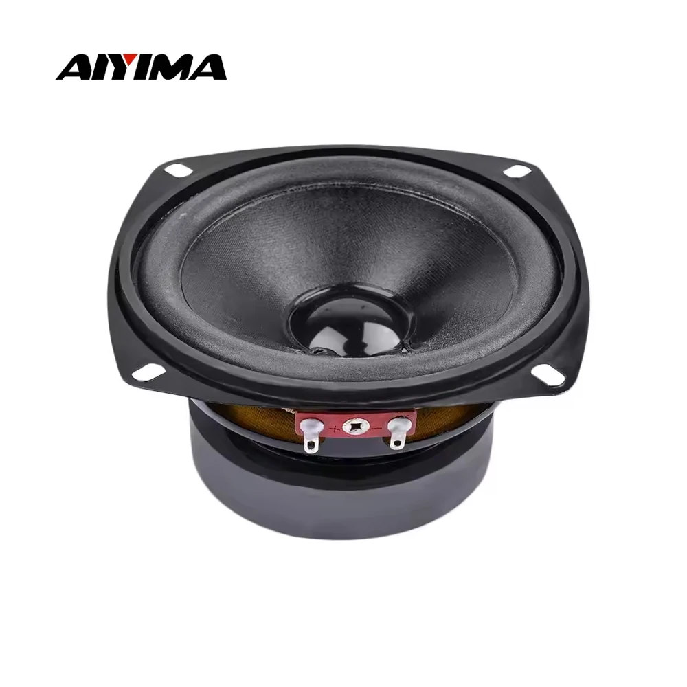 AIYIMA 1Pcs 4 Inch Audio Subwoofer Speaker 50 W 8 ohm Woofer Midrange Bass Computer Speakers For Home Theater Sound System