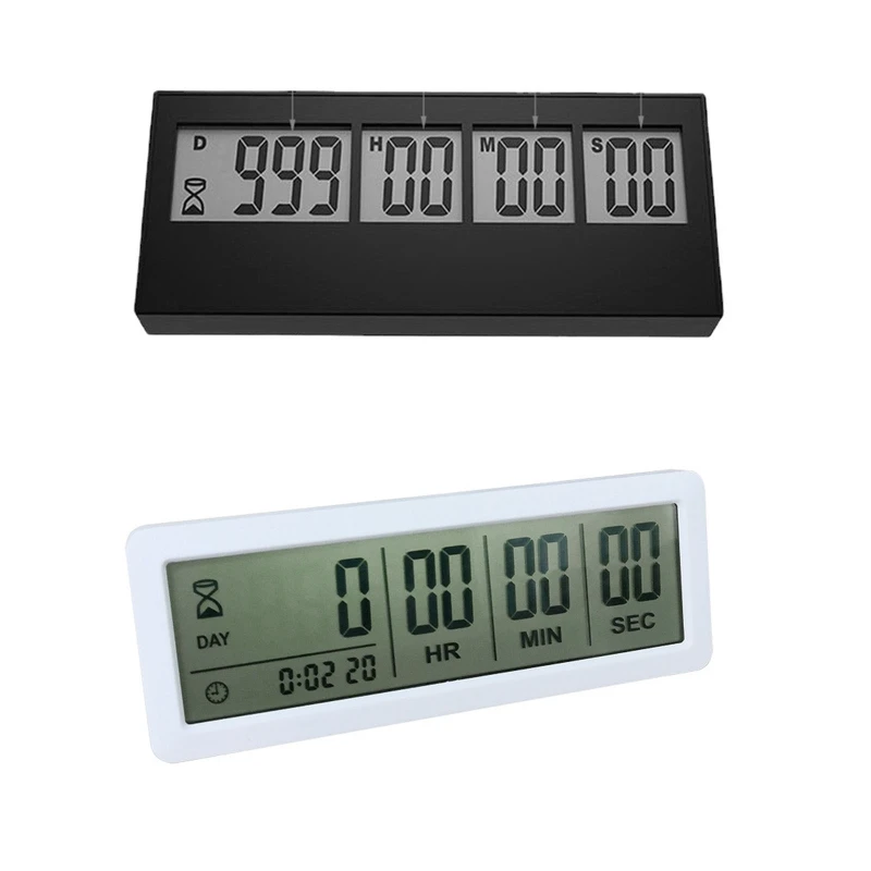 Big Digital Countdown 999 Days Count Down Clock Timer ABS Material 2 Colors for Graduation Lab Kitchen Drop Shipping