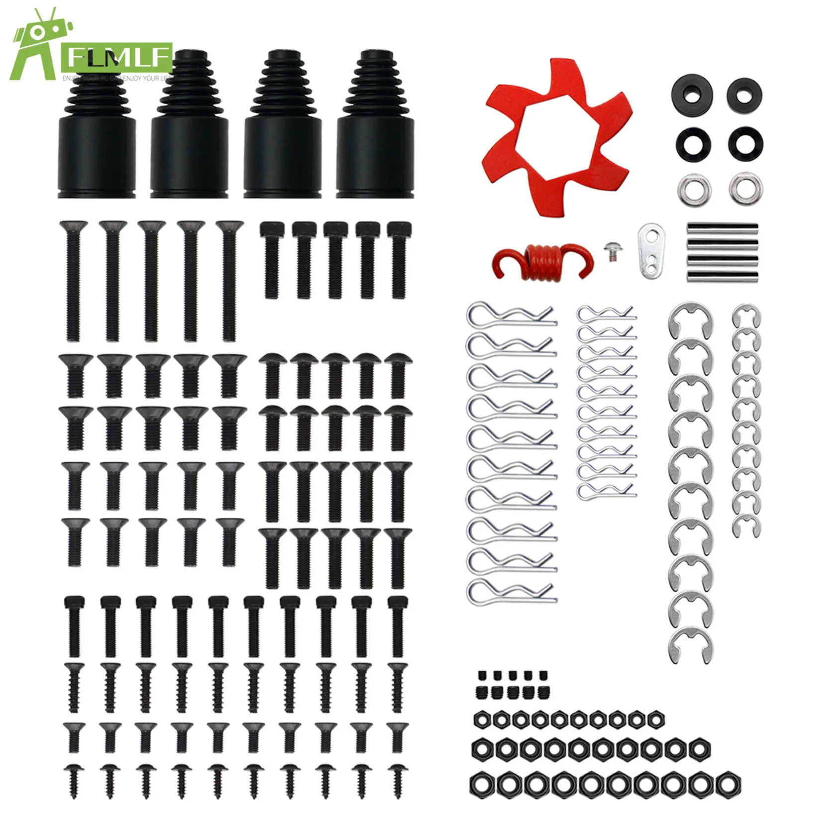 Big Reparing Tool Bag with All Kinds Screws/clips Set for 1/5 HPI ROFUN BAHA ROVAN King Motor BAJA 5B 5T 5SC Rc Car Toys Parts