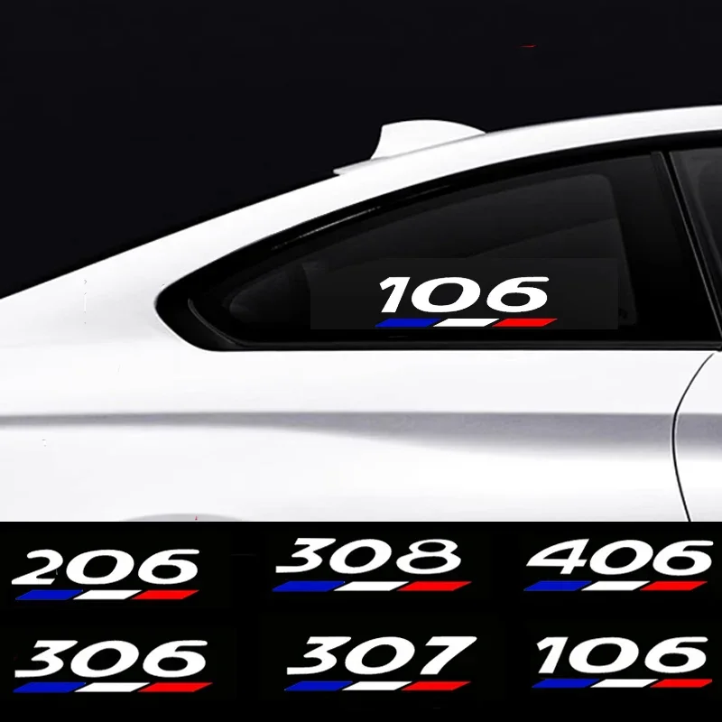 Car Windows Sticker For Peugeot 3008 5008 2008 106 107 108 205 206 207 208 RCZ 306 307 308 508 406 407 408 4007