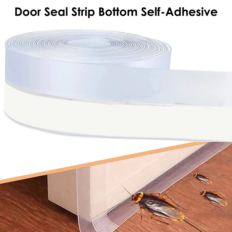 Door Draft Stopper Window Seal Strip Keep Home Warm Dust and Noise Insulation Silicone Weather Stripping for Doors Gap Collision