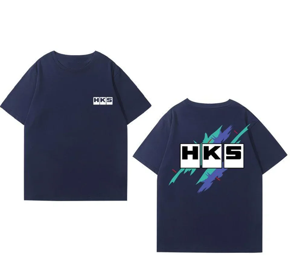Fashion Casual Wear Japan JDM Modified Car HKS ENDLESS Men's Short-sleeved Tee Women Versatile Loose Kids Cotton Summer T-shirt
