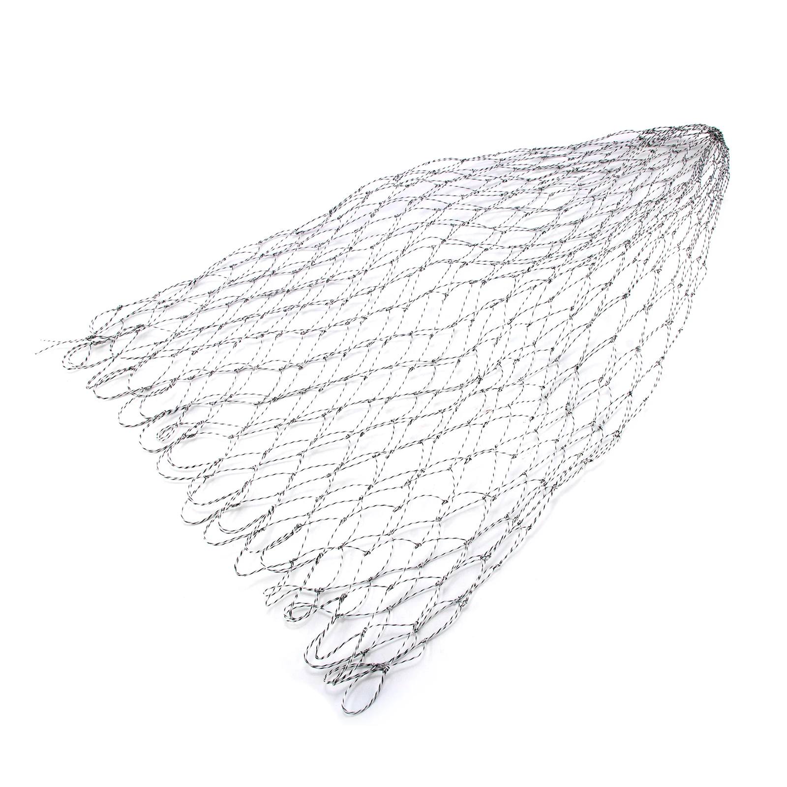 Fishing Replacement Net Small/Large Hole Fishing Landing Net Mesh Dia 35/40/45/50/60/70cm Collapsible Hole Folding Dip Fish Net