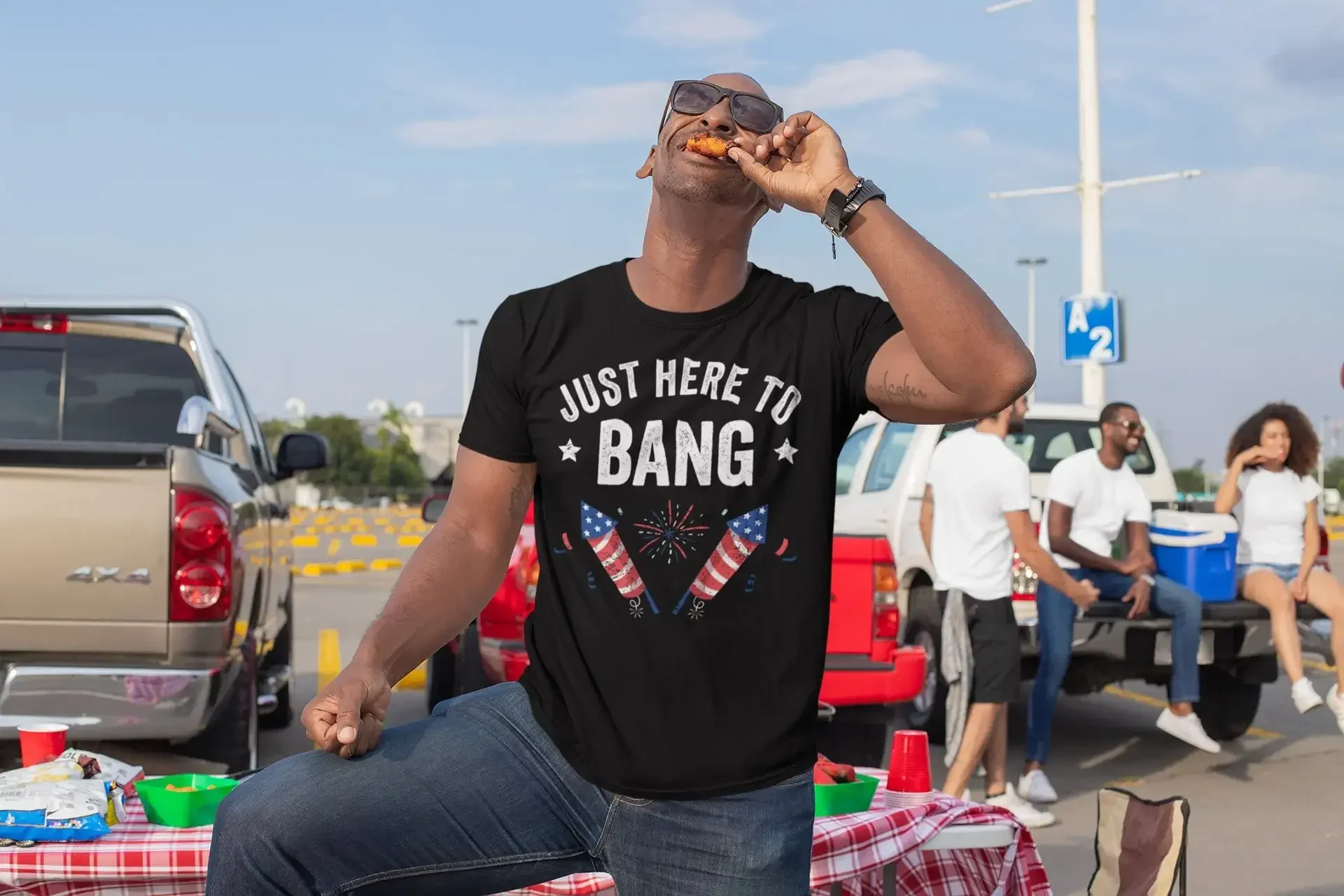 Here To Bang T Shirt Funny 4Th Of July Fourth Swag Outfit Merica Women Firework Patriotic
