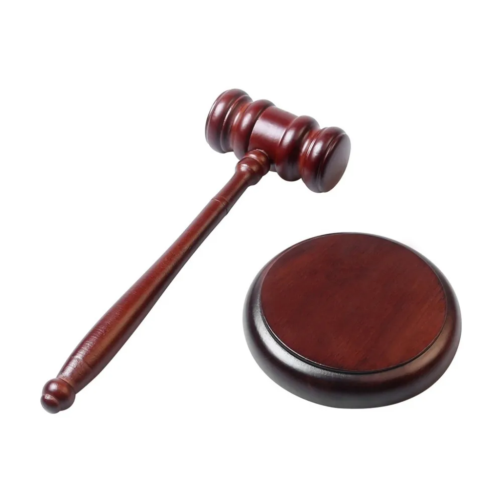High Quality Durable Wooden Judge Hammer Handcrafted Delicate Wood Adjudgement Gavel For Auction Lawyer Sound Hand Tools