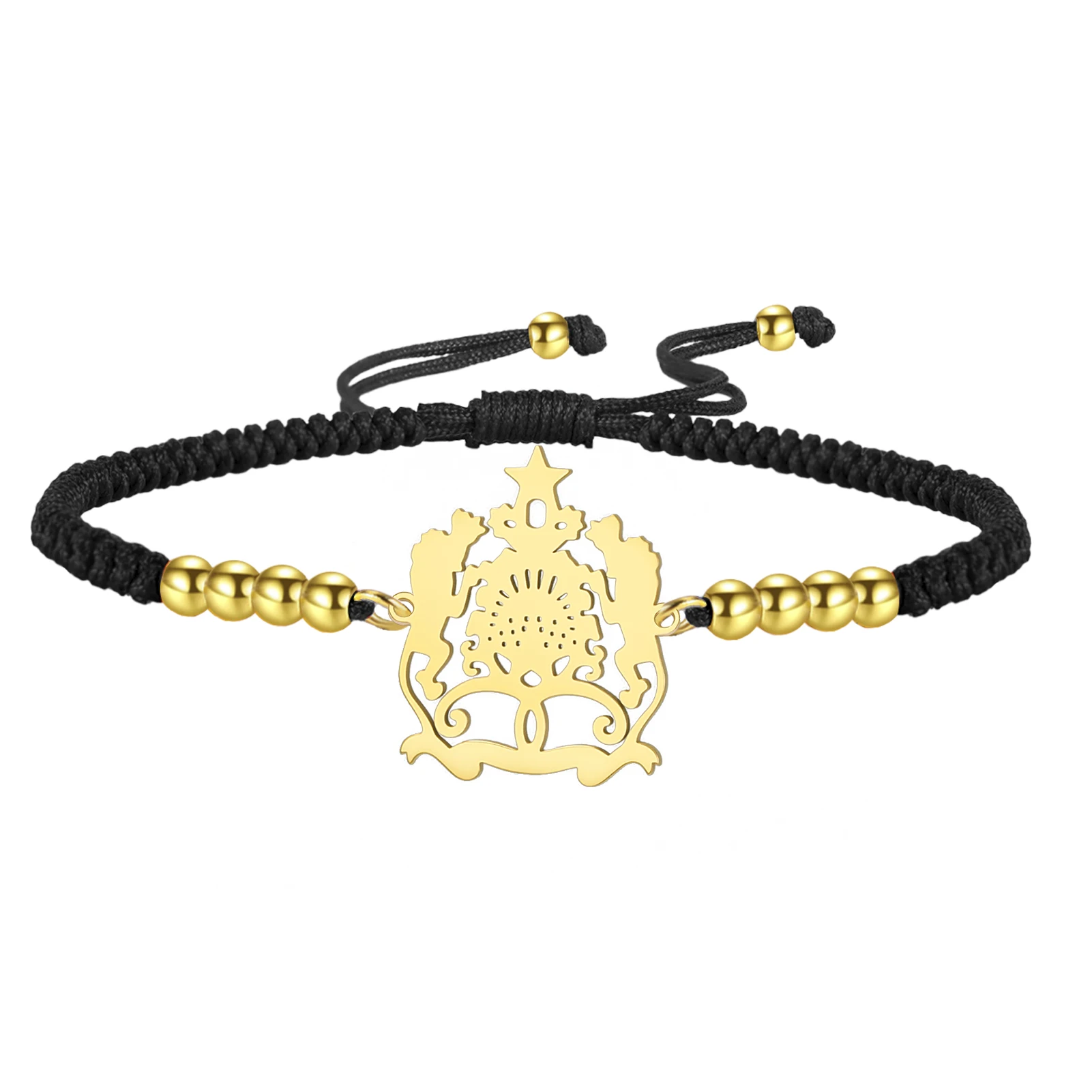 Hipee Morocco Pendant Bracelet Maroc Stainless Steel National Jewelry for Women Men