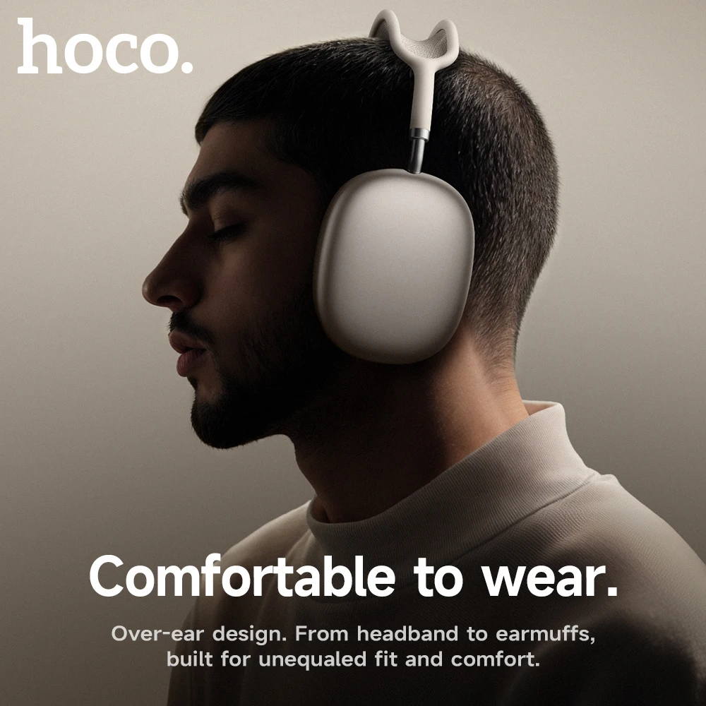 HOCO W65 New Bluetooth 5.4 Headphone Over Ear Big Earphones Hifi Audio Music Sport Gaming Headsets for Iphone Android With Mic