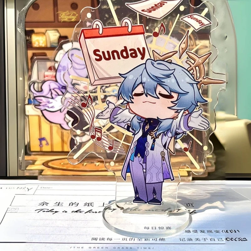 Honkai:Star Rail Make Sunday Great Again Acrylic Figure Stand Model Plate DIY Desk Decor Standing Sign Ornaments For Fans Gifts