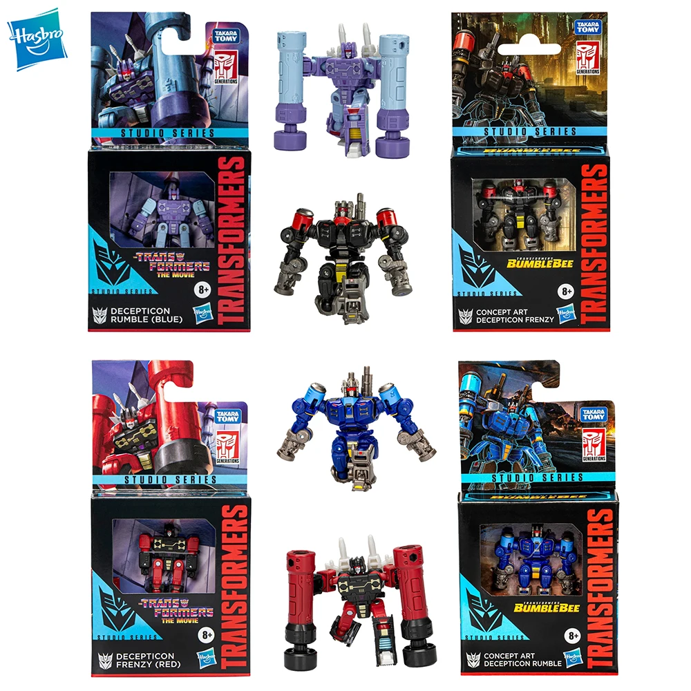 [In-Stock] Hasbro Transformers Studio Series Core Class Rumble & Frenzy 9cm Action Anime Figure Nice Robot Model Ornament Toys