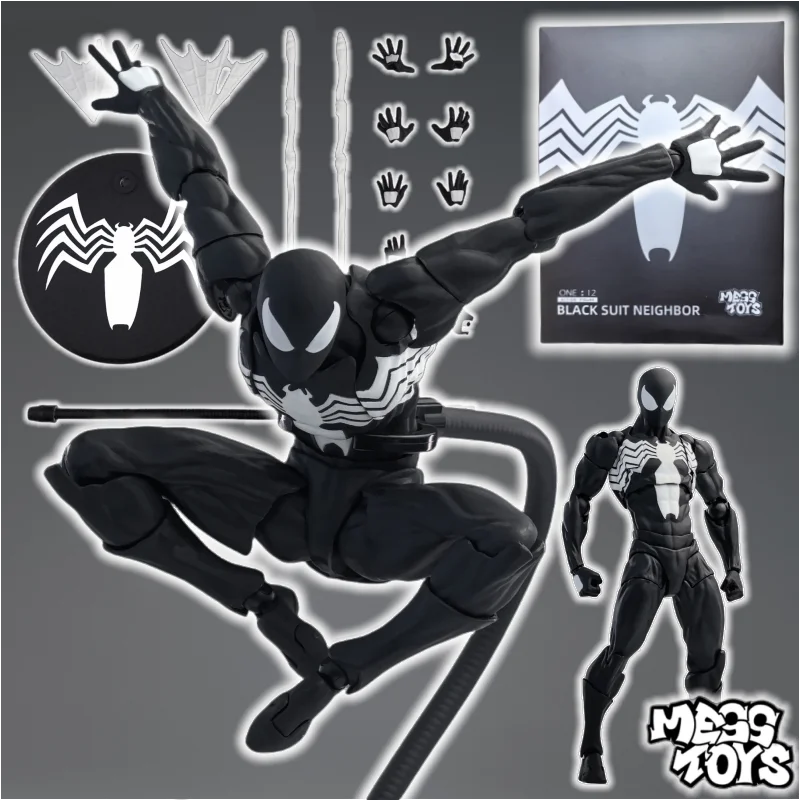 In Stock MESS TOYS Anime Spiderman Neighbor The Ultimate Spider Man Peter Parker Action Figure Models Children's Birthday Gifts
