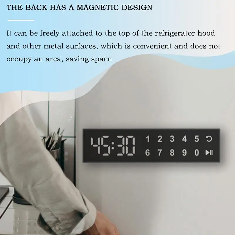Kitchen Timer Magnetic Digital Countdown Countup Clock Touchscreen Visual Intelligent Clock Countdown Timer for Classroom Home