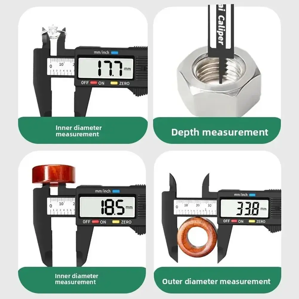 Lightweight Durabled Large LCD Screen Digital Versatile High-Precision Digital Caliper 3-in-1 Tool Digital Caliper