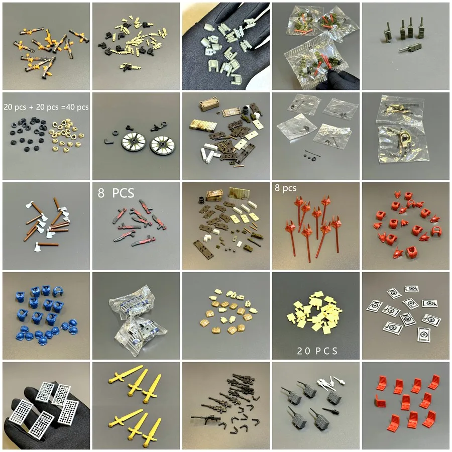 Lot Gun Helmet Armor Knapsack Sword Accessory For Mega Construx UNSC Soldier Cheif Elite Figures Toys Building Bricks Bloks