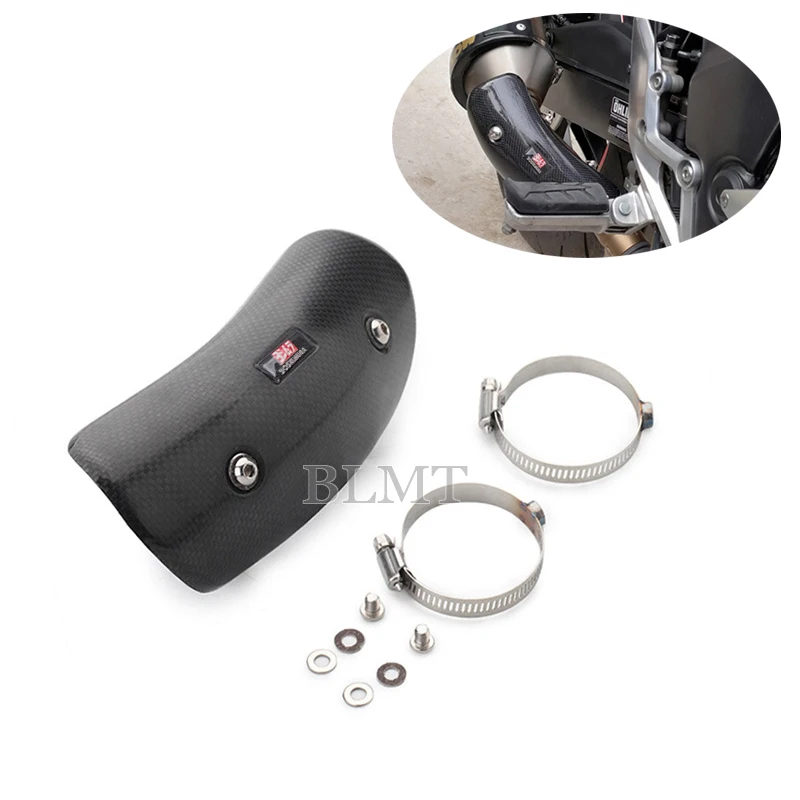 Motorcycle Exhaust sc Muffler Middle Connection Link Pipe Carbon Fiber Protector Heat Shield Cover Guard For Z900 z750
