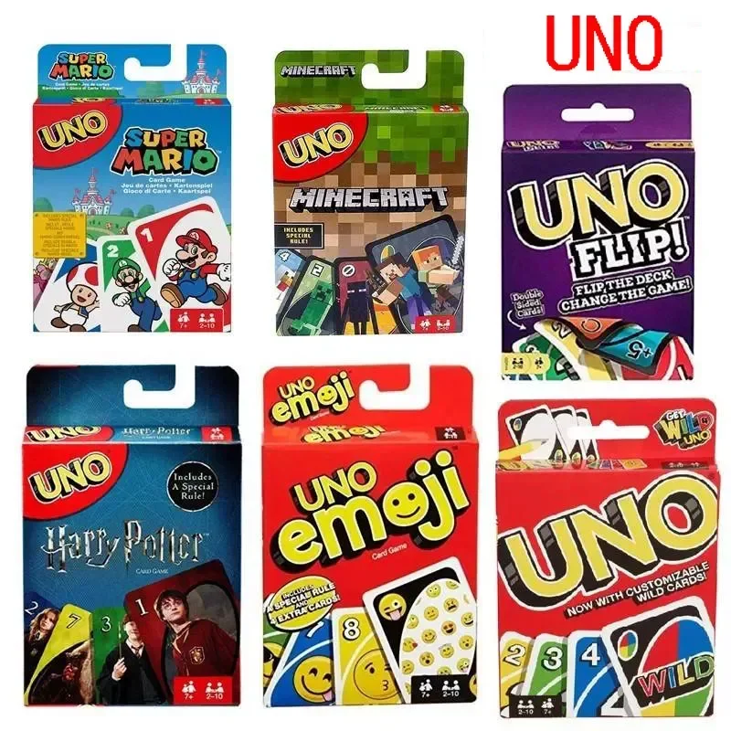NEW **54styles UNO Minecraft Solitaire Multiplayer Entertainment Card Game Super Fun Parent-Child Interaction Puzzle Poker