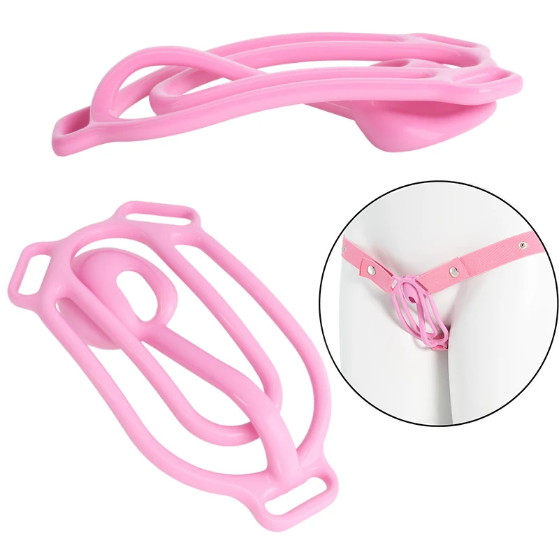 New Chastity Clamp Sissy Pee Pad Fufu Clamp Chastity Device Genital Restraint Clamp Bondage Feminization Toy Sex Toys for Men정조대