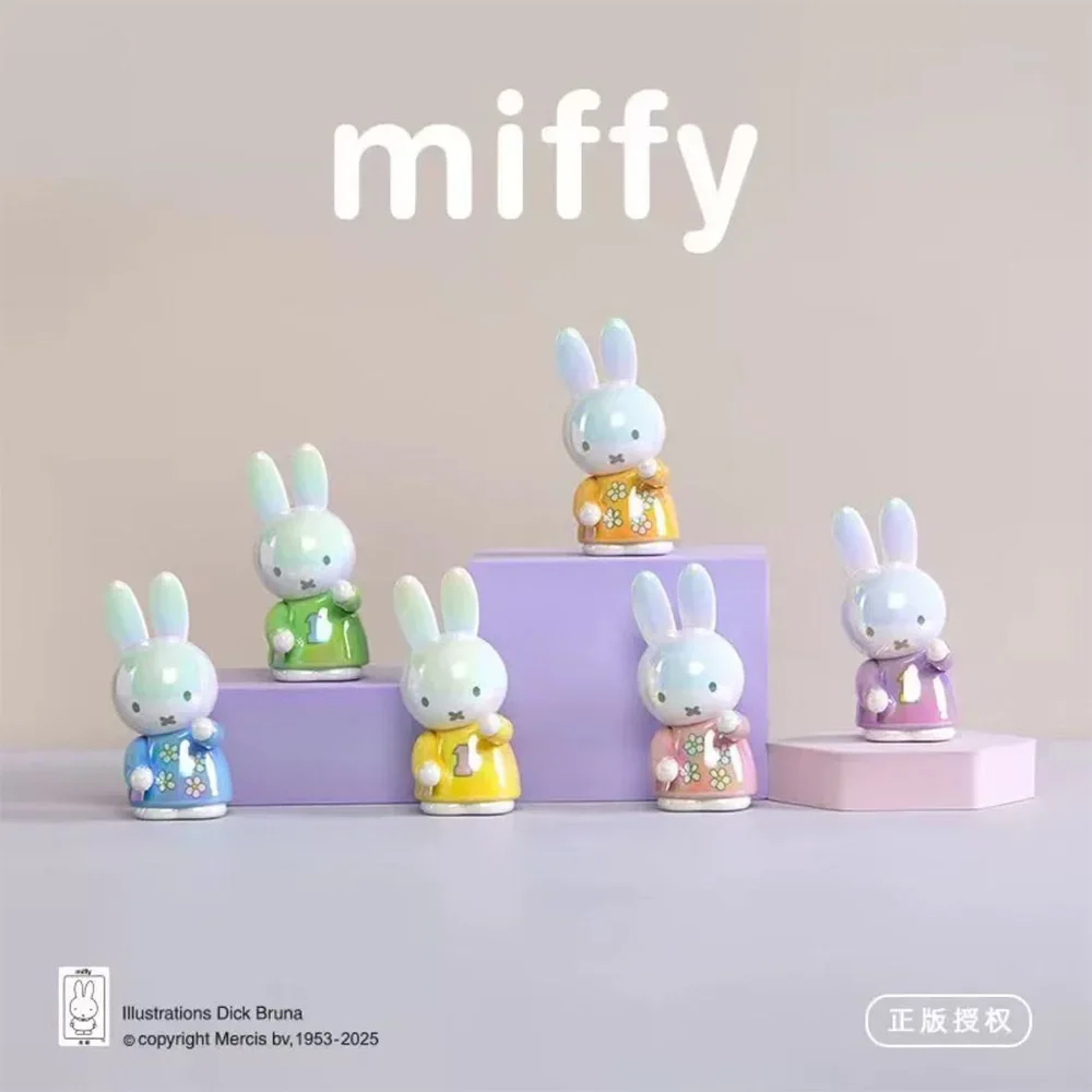 New Kawaii Miffy Storage Rack Doll Ornament Storage Rack Series Model Figures Toy Doll