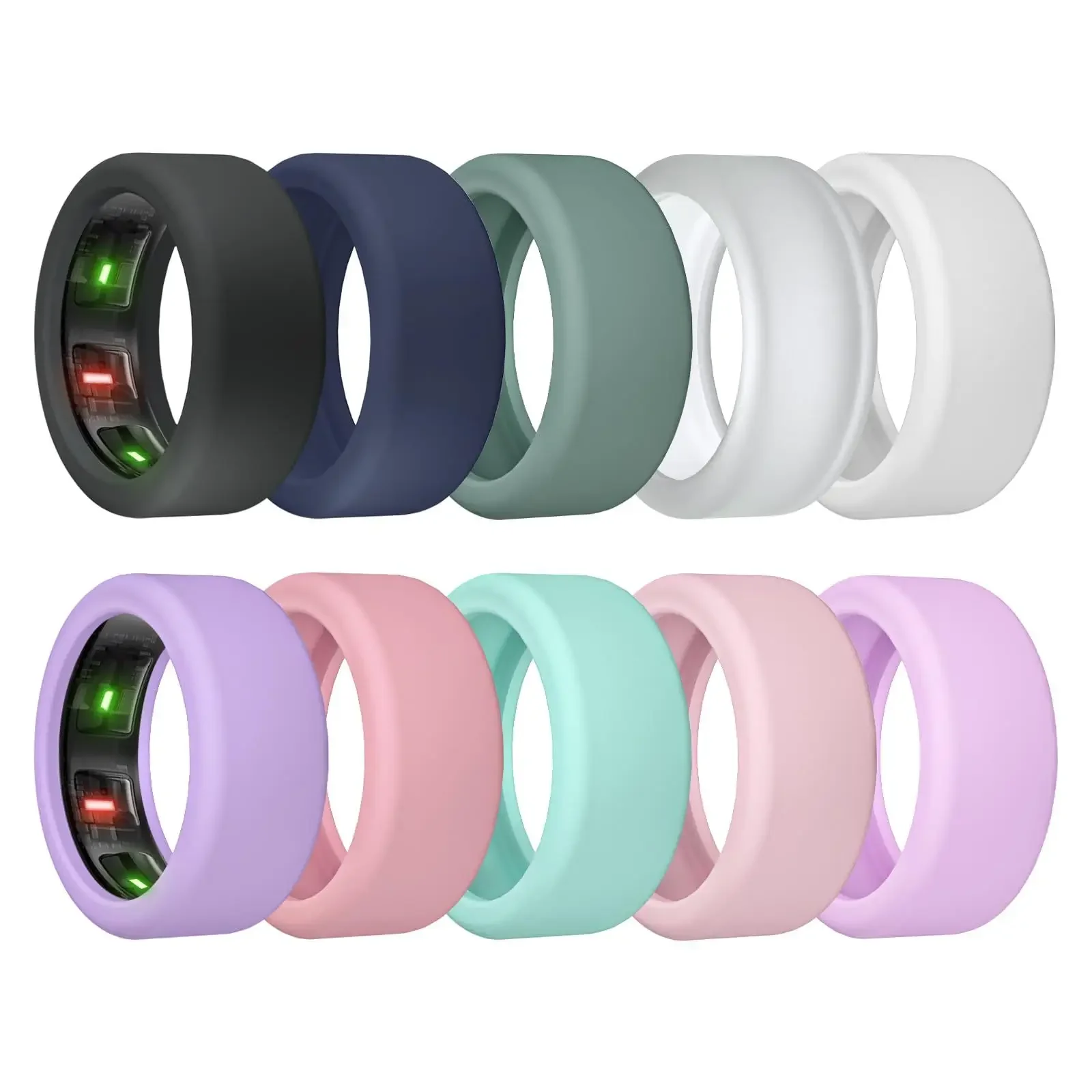 New Smart Silicone Ring Protector Case Suitable for OURA Samsung Galaxy Ring Smart Jewelry Protection Accessories