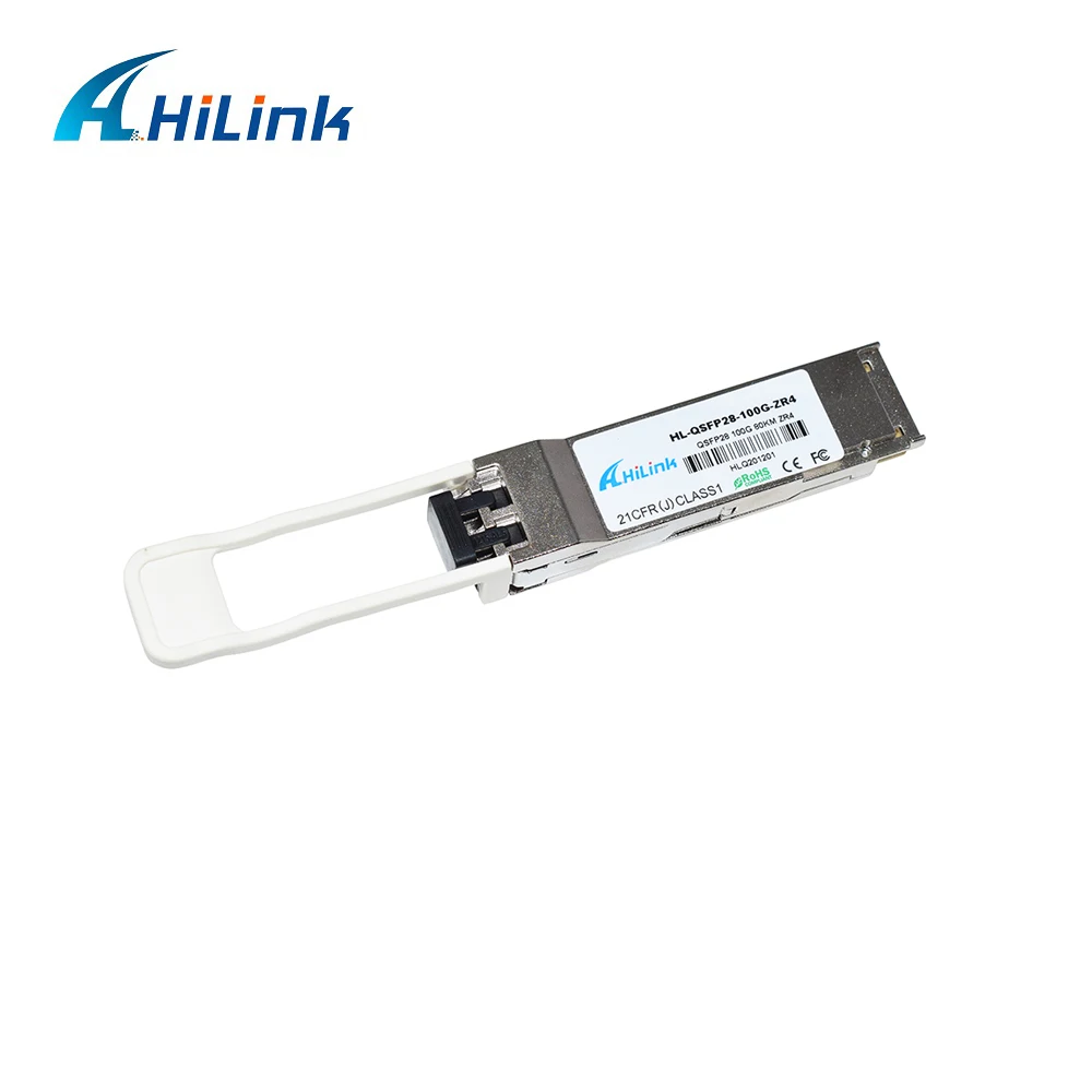 N: QSFP-100G-ZR4 100G QSFP28 1310nm 80km 30dB over SMF LC DDM SOA+PIN Transceiver Module