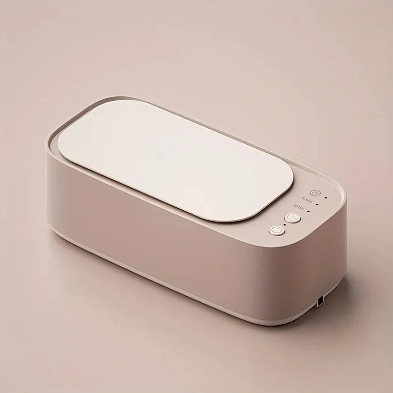Portable Ultrasonic Glasses Cleaning Machine USB Rechargeable Jewelry Cleaning Machine for Household Use with