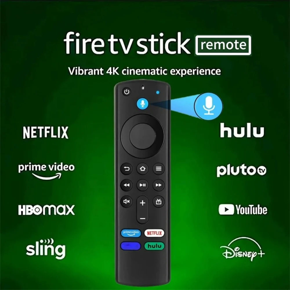 Replacement Voice Remote Control L5B83G for Amazon Fire TV Stick 3rd/2nd Gen Fire TV Cube 1st/2nd Gen Fire TV Stick Lite 4K