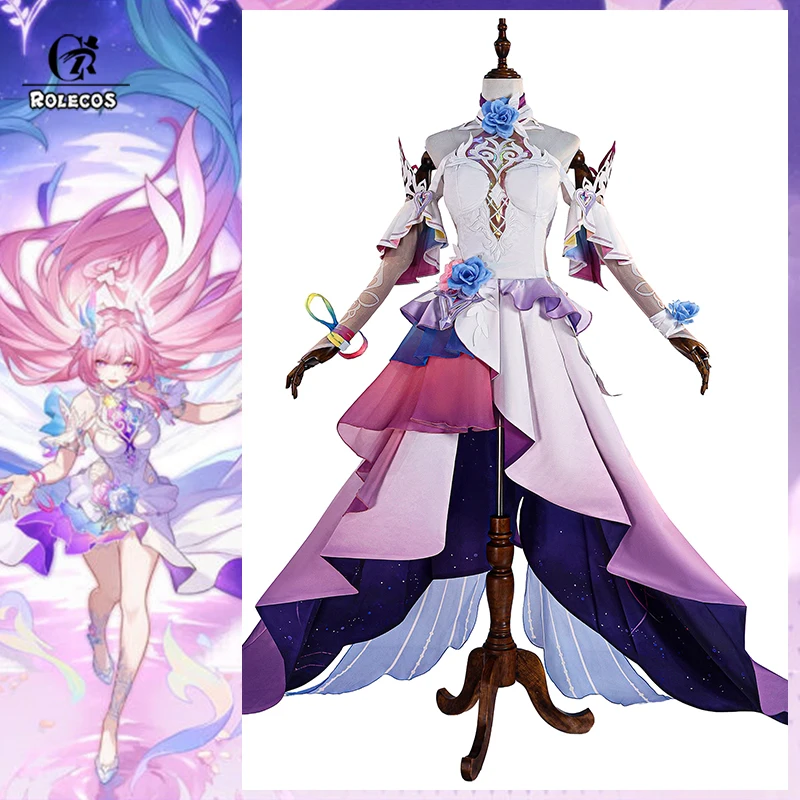 ROLECOS Game Honkai Star Rail Cyrene Cosplay Costume Ripples of Past Reverie Cyrene Women Dress Halloween Party Suit