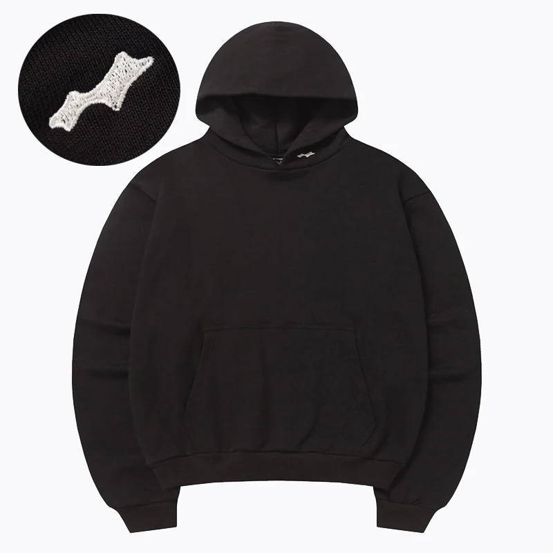 Solid Color Minimalist Style Men Women Casual Skylrk Hoodie Embroidered Logo Print All-match Justin Bieber SKYLRK Pullover