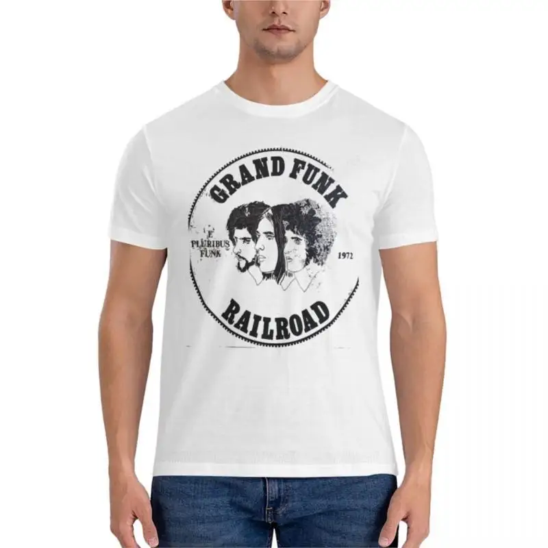 summer men t-shirt black man tshirt Grand Funk Railroad - E Pluribus Funk. Active T-Shirt slim fit for men summer clothes