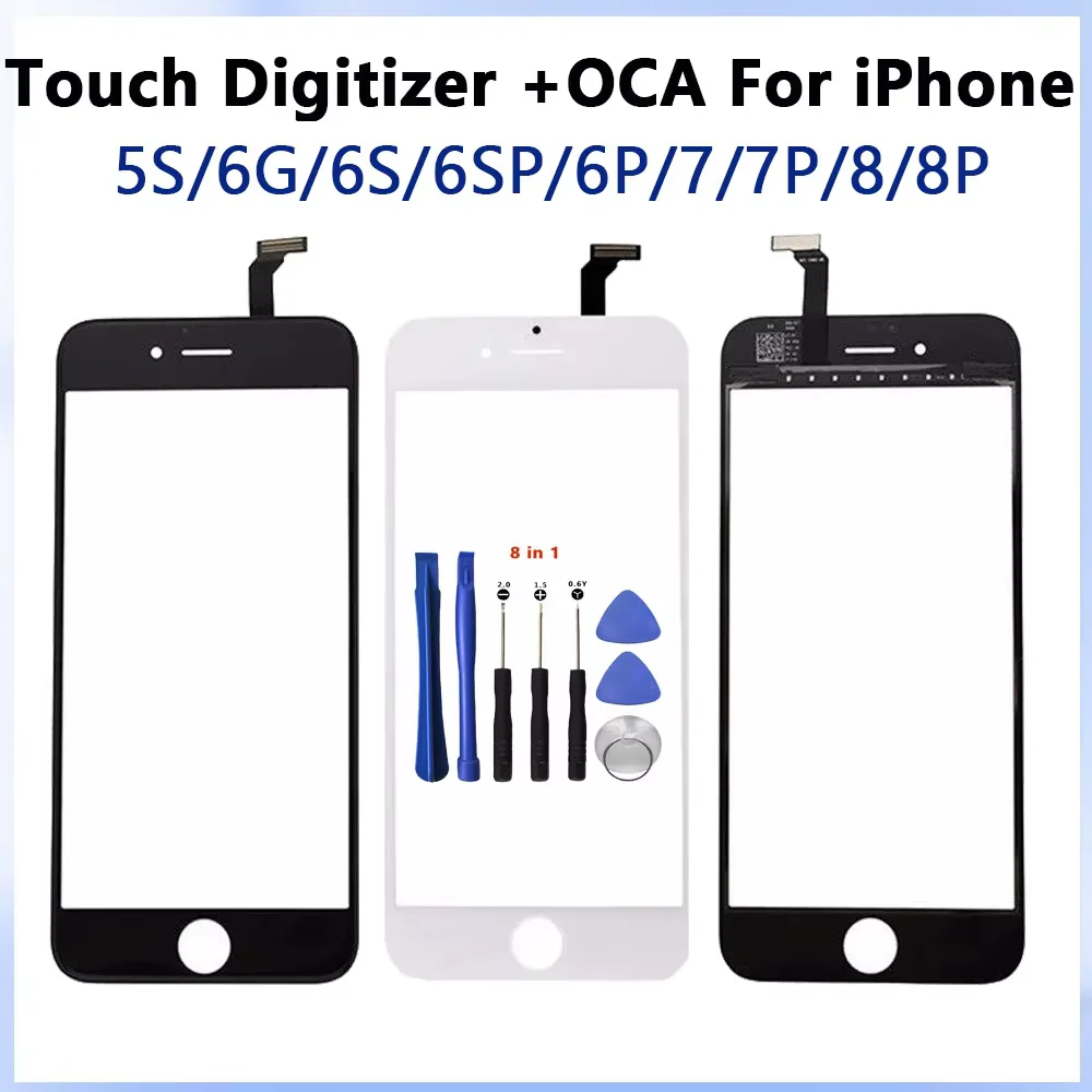 Touch Panel For iPhone 6 5 5s 6s 6sp Touch Screen Digitizer Glass Lens Sensor Replacement Parts For iPhone7 7P 8 8P TouchScreen