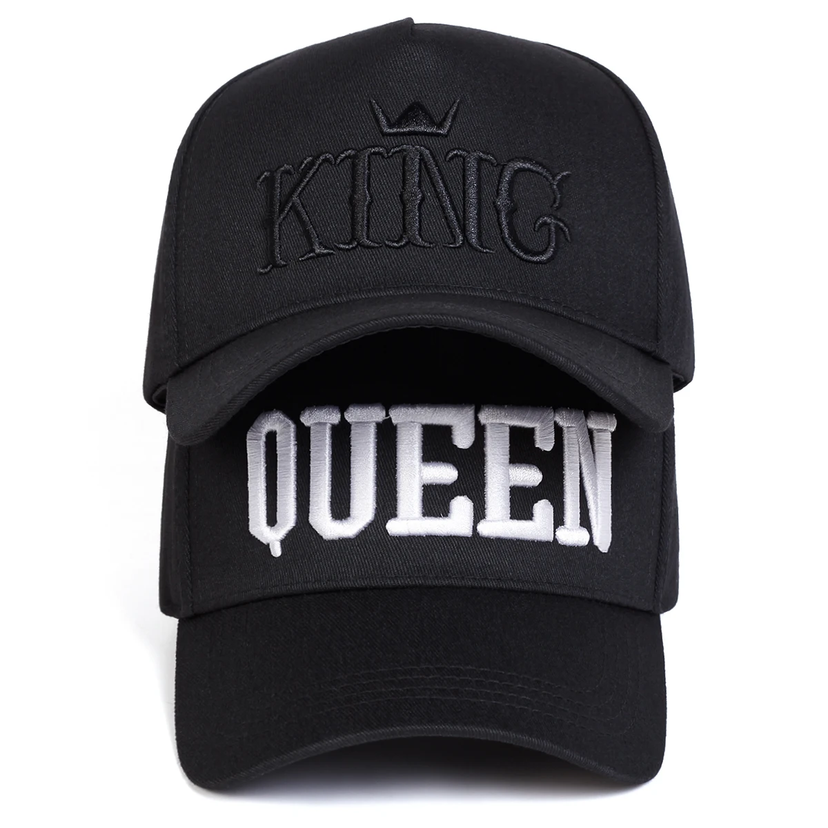 Unisex QUEEN KING Letter Embroidery Baseball Caps Spring and Autumn Outdoor Adjustable Casual Hats Sunscreen Hat Sports Cap