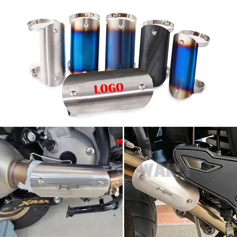 Universal Motorcycle sc Exhaust Heat Shield Cover Muffler Link Pipe Protector Guard Anti-scalding Cover For Z900 Z400 R3 R25