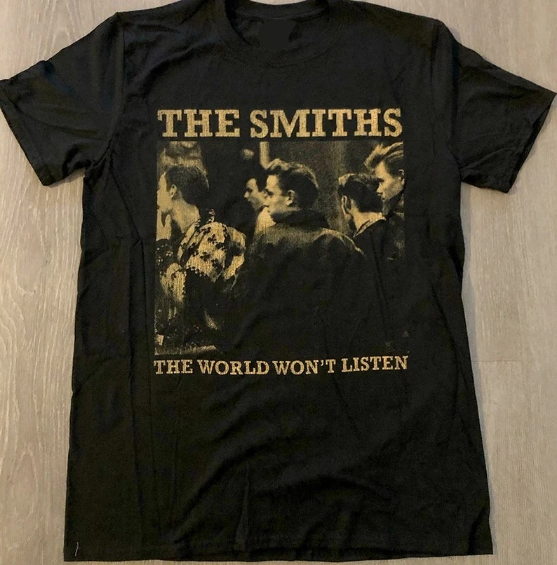 Vintage The Smiths Meat Is Murder Print Short Sleeves Cotton T Shirt Gift for Men Women Unisex T-shirt Summer Fashion Streetwear