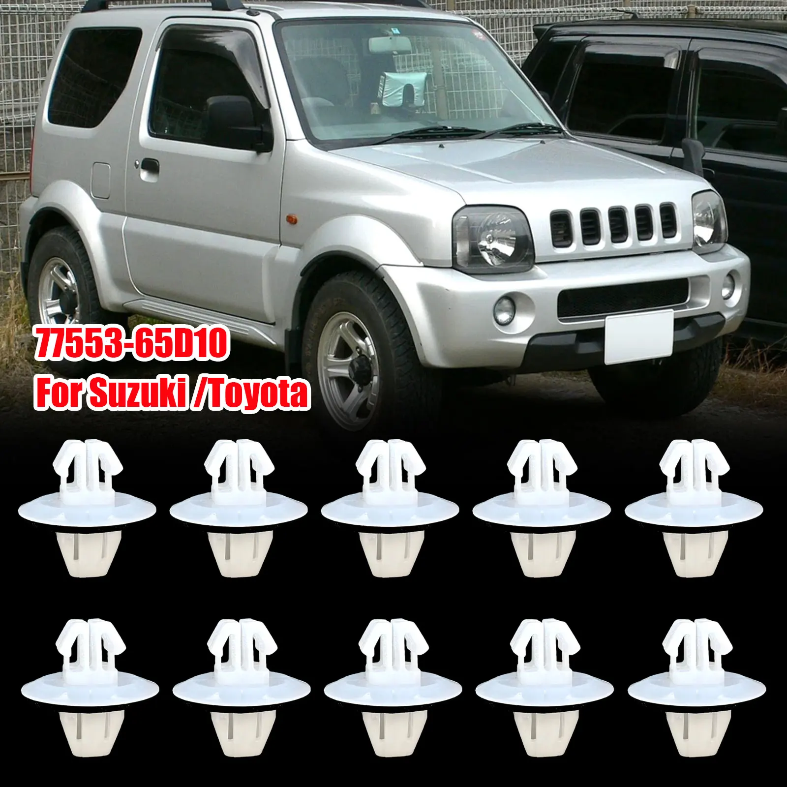 Windscreen Cowl Scuttle Panel Wheel Arch Trim Side Skirt Clip Retainer For Toyota Corolla RAV4 Suzuki Swift Jimmy 7755365D00