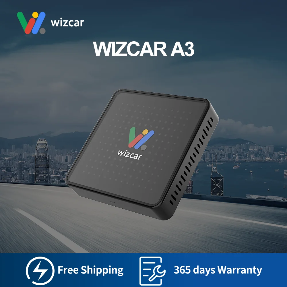 WIZCAR A3 Adapter Real-time Map Online Music Box Baidu Carlife to Android Auto Converter For Android Phone