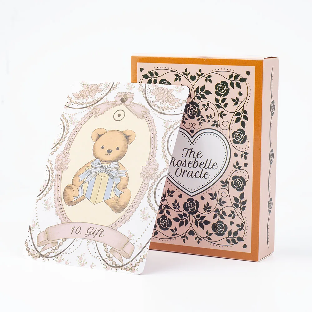 10.2*7.2Cm The Rosebelle Oracle cards A 65 Cards English Version Oracle Deck Divination Party Desktop Toy Entertainment