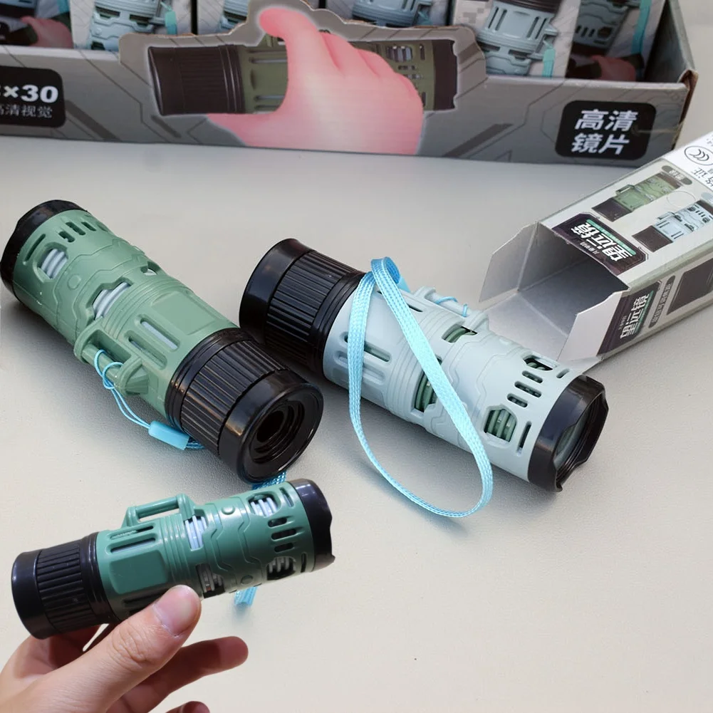 1PCS Single Tube Children's Observer Pirate HD Magnifier Adjustable Outdoor Telescope Combination Puzzle Toy Children's Gift