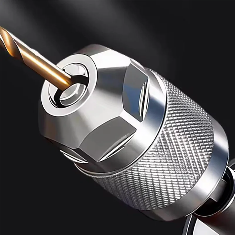 3 Jaw Hex Shank Chuck Professional Converter Hex Shank for Woodworking Drill Chuck Adapter Quick Change Pneumatic Drill Chuck
