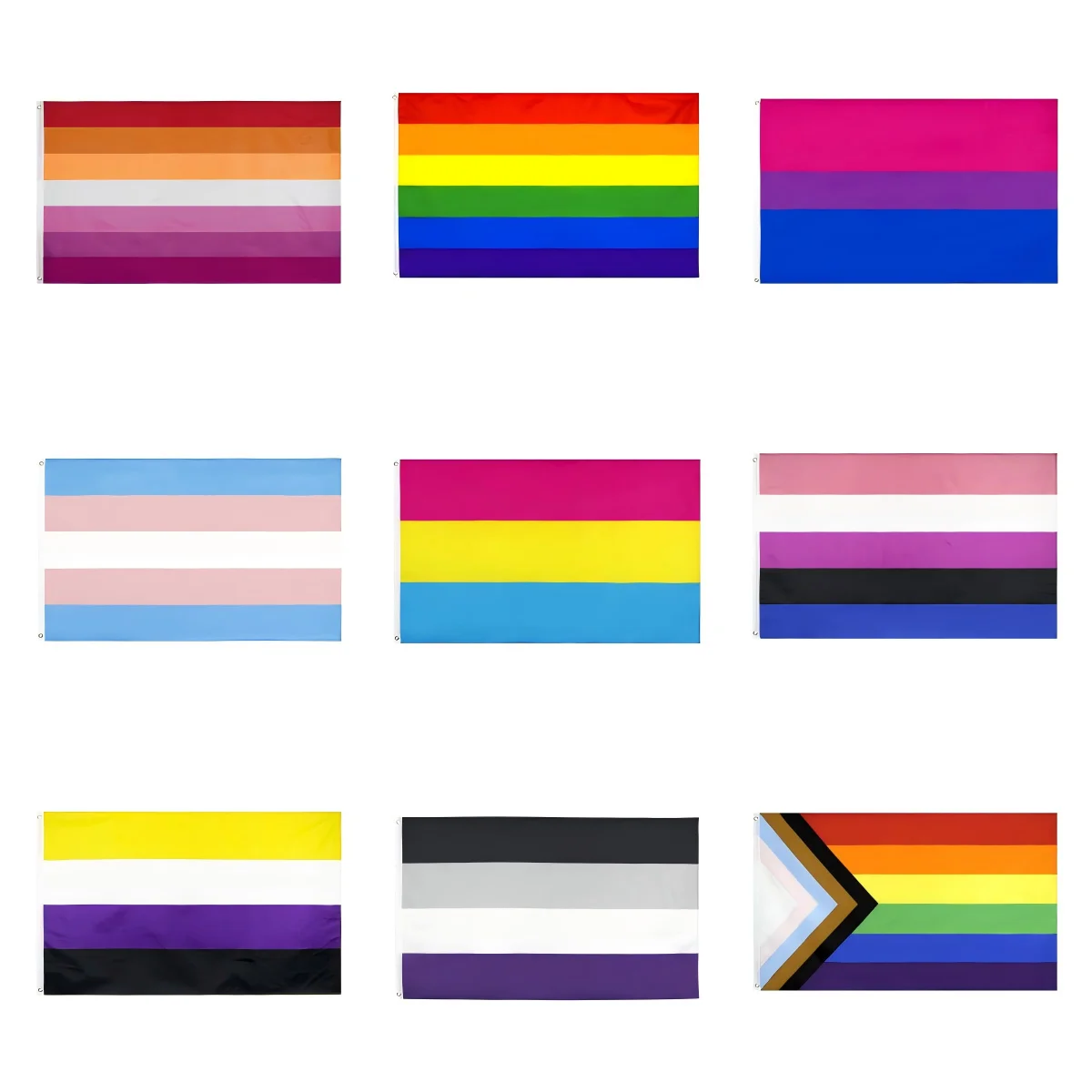 3x5Fts LGBT Rainbow Pride Flag LGBTQIA Lesbian Gay Bisexual Transgender Queer Intersex Asexual Pansexual Nonbinary Genderfluid