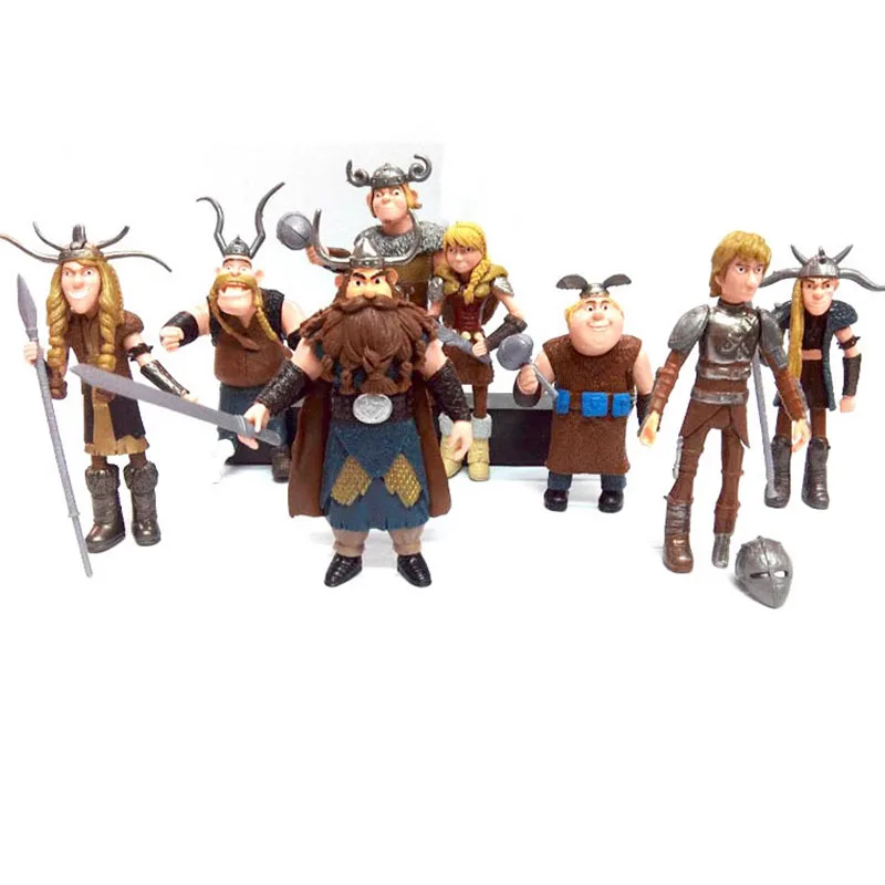 8Pcs/set Disney Cartoon How To Train Your Dragon Figurine Pvc Anime GK Model Doll Birthday Gift For Children Fashion Doll Toy