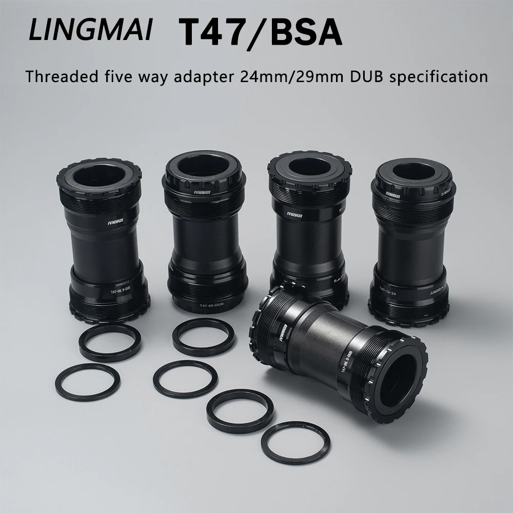 Bicycle Bottom Bracket Ceramic Bearing BB T47 Thread 68mm 73mm 86.5mm Bsa 68mm 73mm for Mountain Road Bike Central Movement DUB