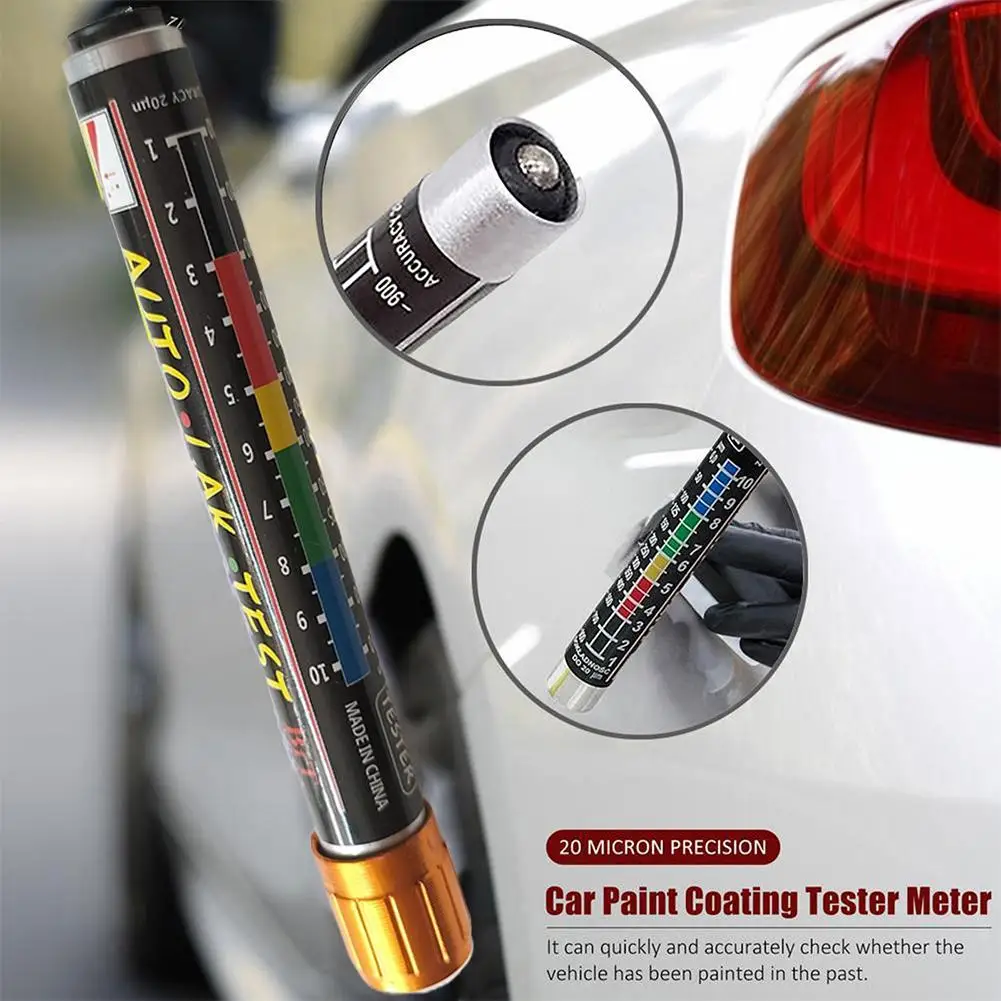 Car Paint Test Thickness Tester Meter Gauge Auto Paint Cars Paint Crash Check Test Paints Tester With Magnetic Tip Scale Gauge
