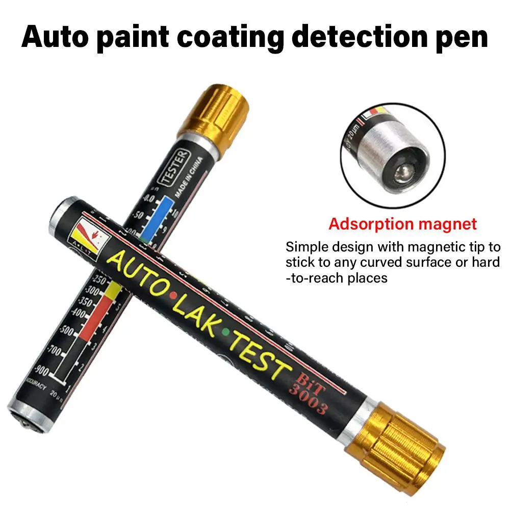 Car Paint Test Thickness Tester with Magnetic Tip Scale Meter Gauge Auto Paint Cars Paint Crash Check Test Paint Tester Hot Sale