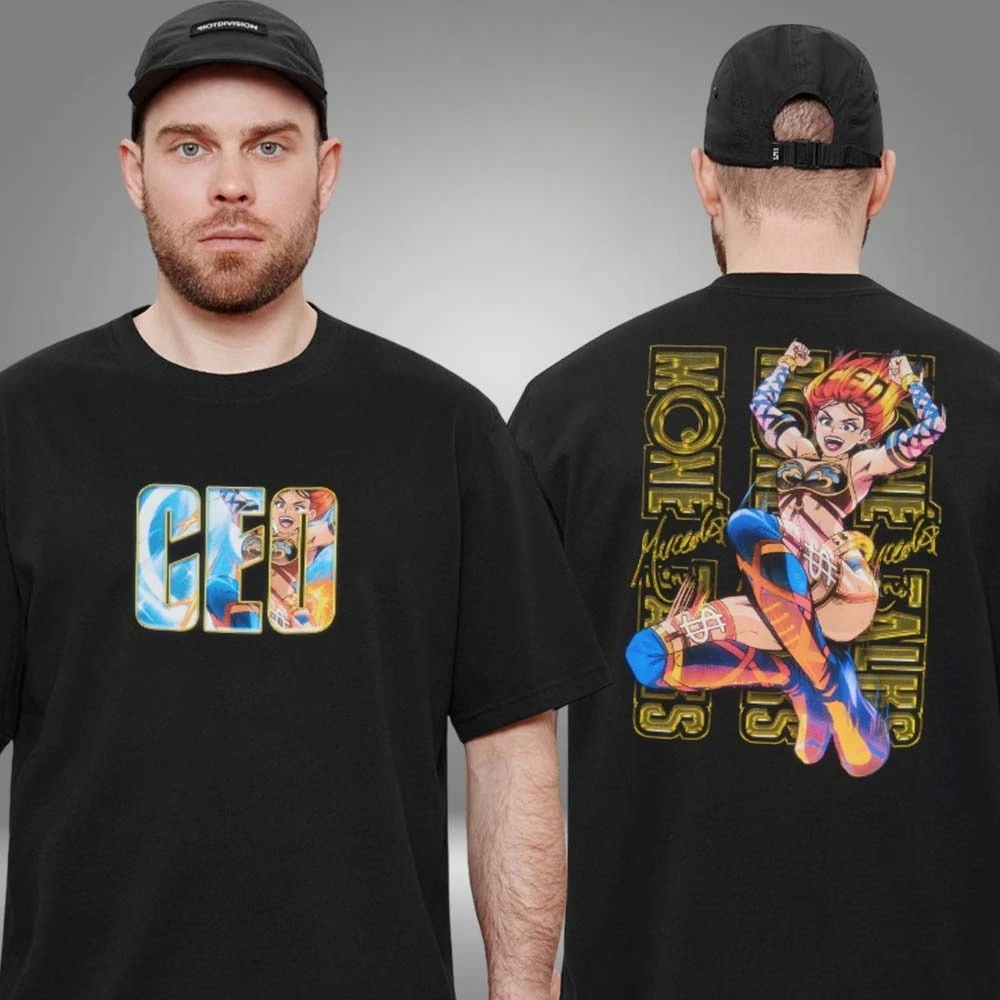 Crunchyroll X Mercedes Mone CEO Meteora Crunchyroll Exclusive Two Sided Unisex T-Shirt High-end Luxury Is for Both Men and Women