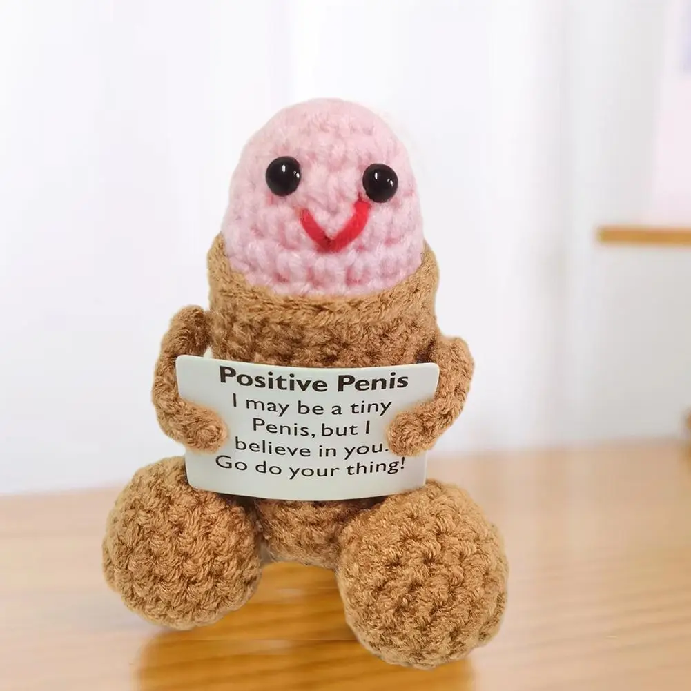 Dick, Handmade Dick Doll Gifts, Crochet Encouragement Toys, Decorate Boyfriend Room Decor