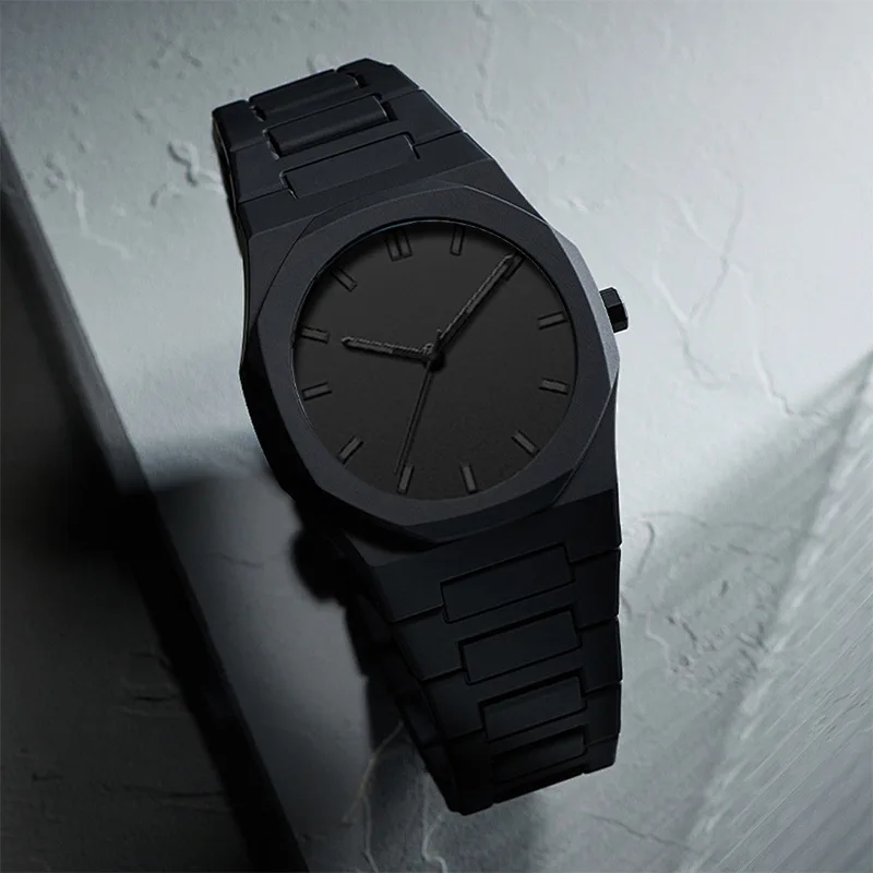 Fashion Waterproof Men Quartz Watch Silicone Wristband Minimalist Design Sports Business Lightweight Watches Reloj Hombre