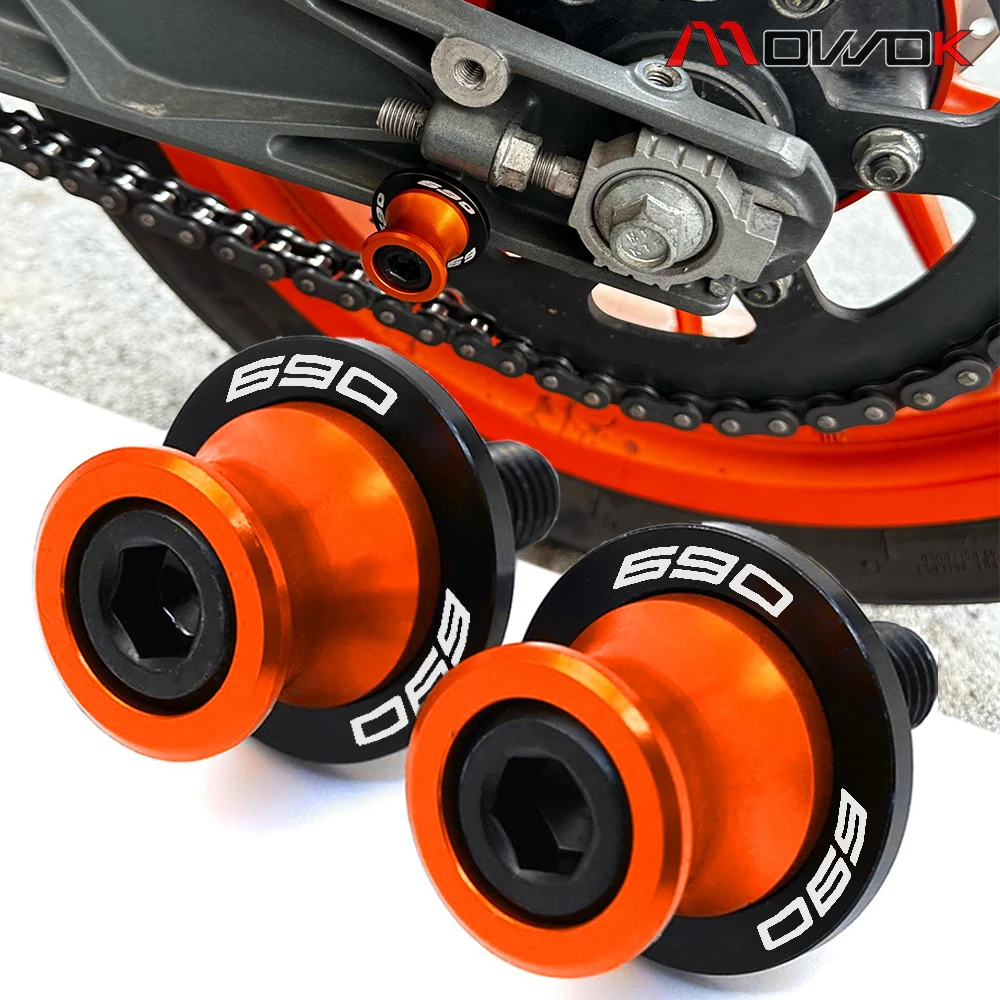For KTM 690 SMC Duke 690SMC SMC R 690Duke 2009-2025 2021 2022 2023 Motorcycle Valve Caps M10 Swingarm Spools Slider Stand Screws