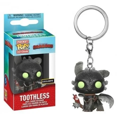 Funko Pocket Keychain How to TOOTHLESS Train POP PVC Your Dragon Car Pendant Vinyl Figure Collection Model Toys Adult Kids Gifts